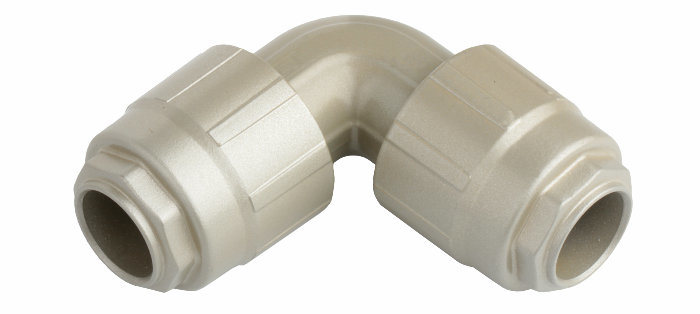 Dn25 90degree Straight Elbow Aluminium Quick Connector