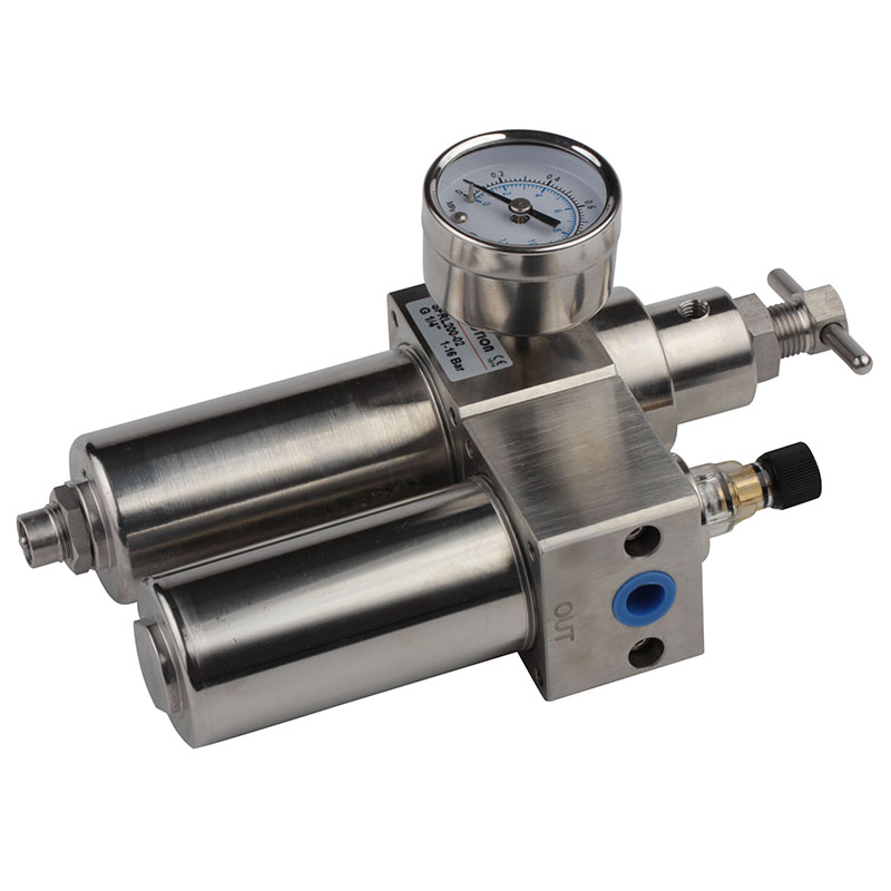  SS316L Stainless Steel Air Source Preparation FRL Pneumatic Treatment Unit