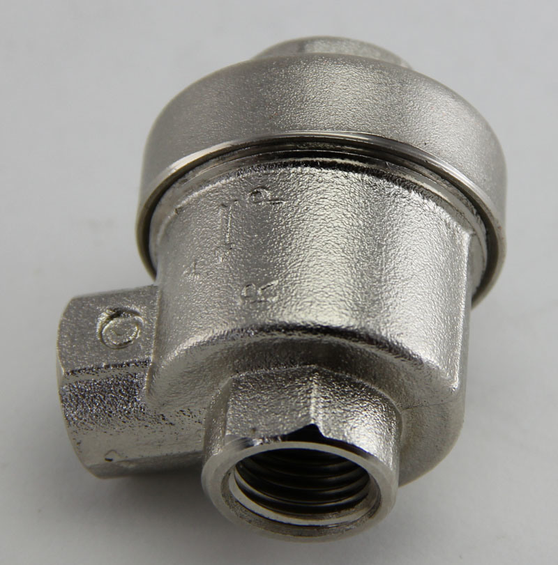 Xhnotion Pneumatic Directional Solenoid Valve G1/8'' Nickel Plated Brass Quick Exhaust Valve Qev-06