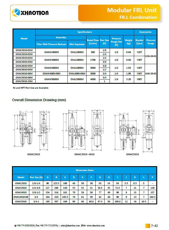 17 Bar Aluminum Air Regulator Filter Lubricator F. R. L Combination.