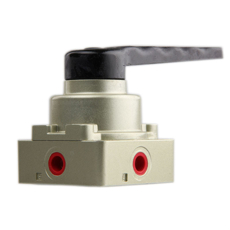 Xhnotion Pneumatic Directional Solenoid Valve 4 Way 2 Position G1/8'' Hand Switch Valve 4hv210-06