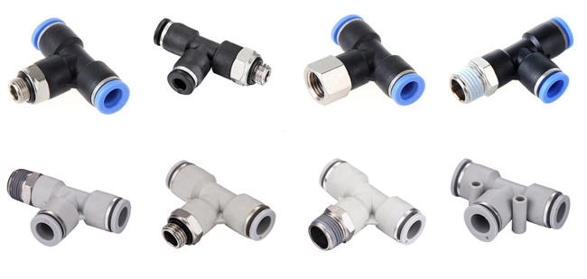 XHnotion Male Tee Branch Connector Push in Fitting for Air Hose