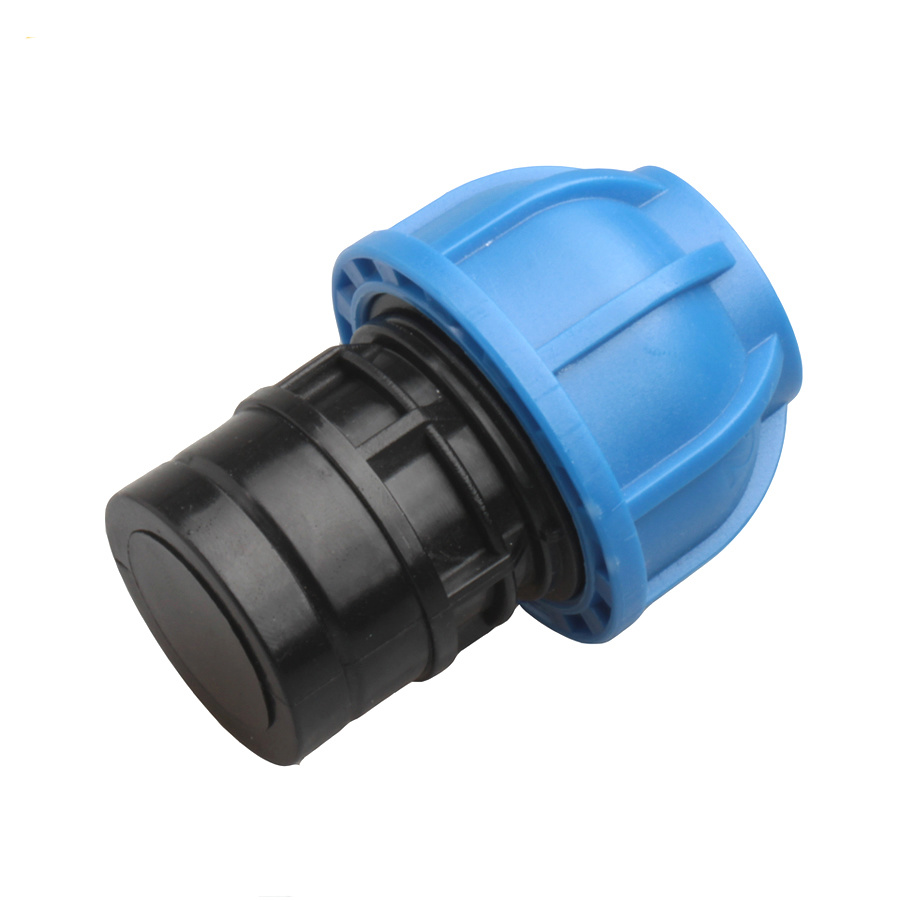 Plastic Plumbing Push-to-Connect Fitting End Cap Adapter for Compressed Air