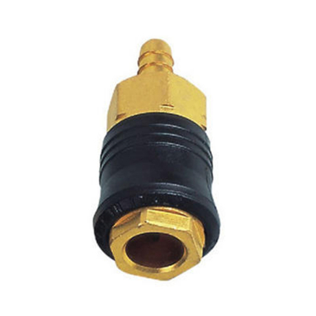 Two Touch Brass Barb Socket Quick Coupler Air Tools Air Compressor