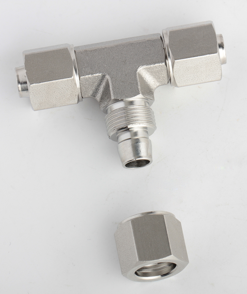 Pneumatic SS316L Stainless Steel (SSRPE) Rapid Screw Fitting 12mm Union Tee Push on Fitting Quick Joint Fitting