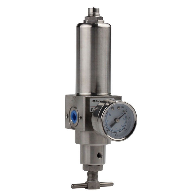 SS316 Stainless Steel Pneumatic Air Pressure Filter Regulator with Gauge