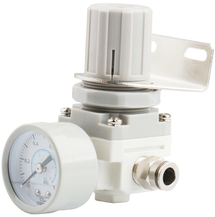 550 Flow Rate SMC-Equivalent Type White Air Regulator with Pressure Switch