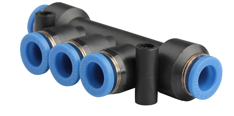 Xhnotion - Pneumatic Push in Triple Branch Union Air Hose Fittings with 100% Tested
