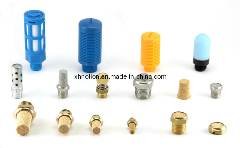 Brass Pneumatic Exhaust Throttle Silencer- Xhnotion