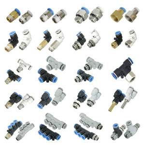 Y Union Gray Color Plastic Push in Fitting