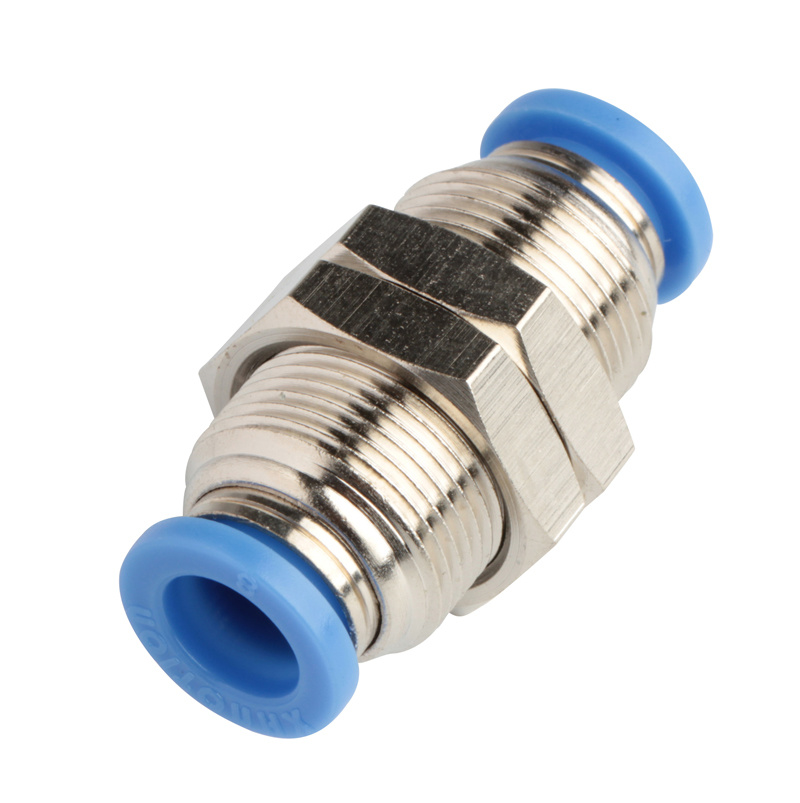 Xhnotion - Pneumatic Push in Bulkhead Union Air Hose Fitting with 100% Tested