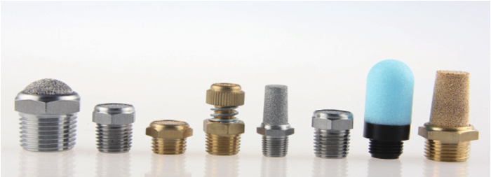 Brass NPT1/2 Cone Silencer in Oil Pressure