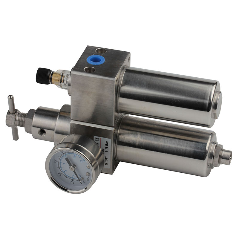  SS316L Stainless Steel Air Source Preparation FRL Pneumatic Treatment Unit