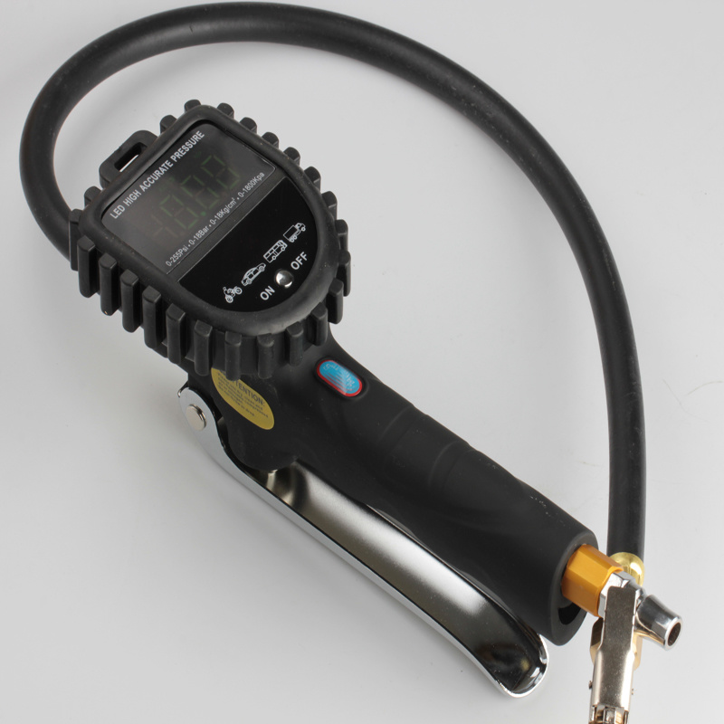 Tire Inflation Gun with Large Screen LED Gauge