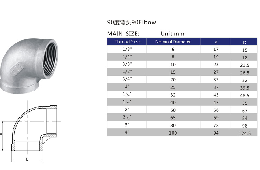 Stainless Steel Elbow Pipe Fitting Supplier in China