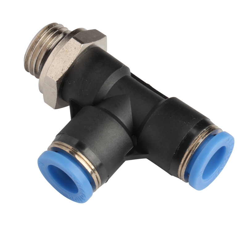 Xhnotion - Pneumatic Push in Male Run Tee BSPP Thread Air Hose Fittings with 100% Tested