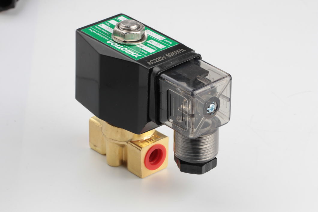 Brass High Pressure 120 Bar Solenoid Valve, AC220V, Normally Closed Valve for Air Water Oil