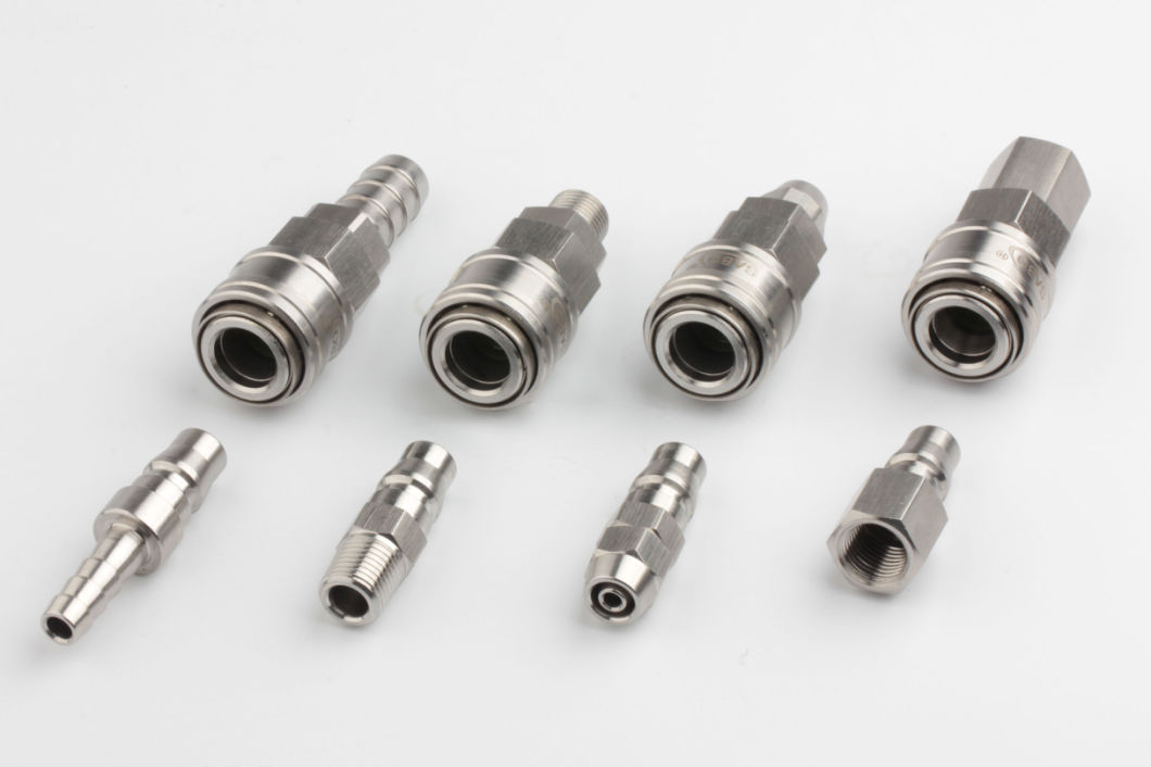 Sabo Xhnotion 1/4, 3/8, 1/2 Female Socket Stainless Steel SS304 Quick Coupling, Air Coupler, Compressor Pneumatic Coupling