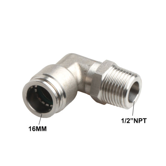 Rotary Elbow SS316L Stainless Steel Male Fitting with 1/2"NPT Thread