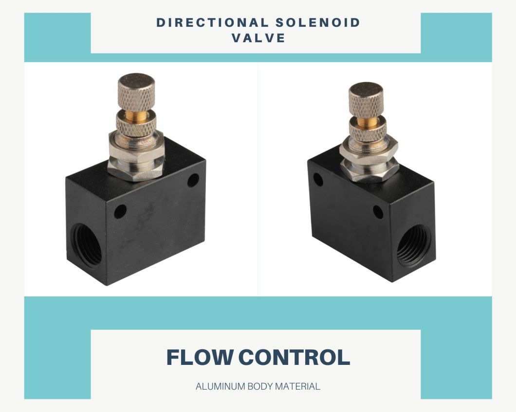 Xhnotion Pneumatic Directional Solenoid Valve Flow Control Valve Asc-01