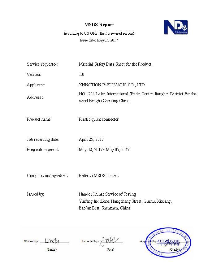 Pneumatic Joint with Nuts Fitting