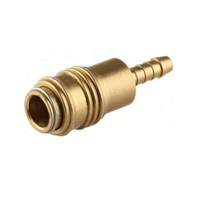 6mm Series Brass Quick Coupler with Barb Socket