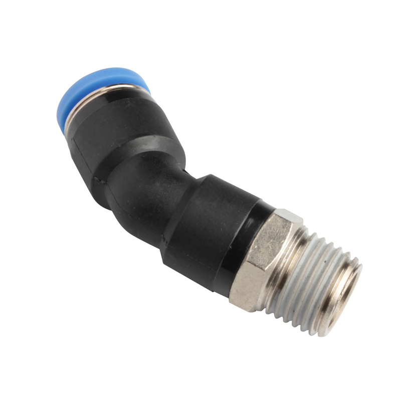 Xhnotion - Pneumatic Push in Male 45 Elbow Air Hose Fittings with 100% Tested