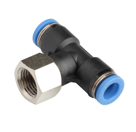 Xhnotion - Pneumatic Push in Female Branch Tee BSPP Thread Air Hose Fitting with 100% Tested