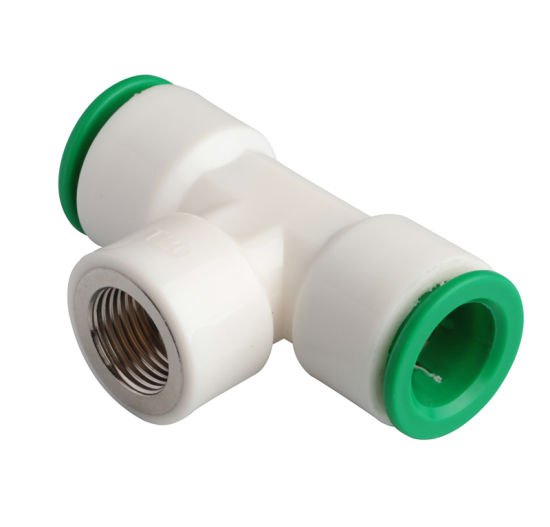 20mm, 25mm, 32mm Main Line Female Tee Quick Connect Fitting