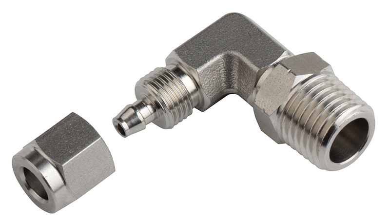 SS316L Stainless Steel (SSRPL) Male Elbow Push on Fittings AISI316 Quick Rapid Screw Connector Bite Type Fittings