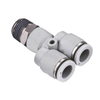 Branch Connector Pneumatic Tube Fitting Air Fitting Male Y