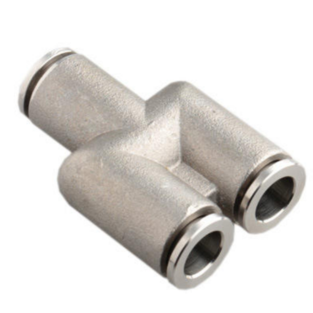 AISI316 Fitting Y Shape Union Y Two Ways with High Temperature Stainless steel Connector