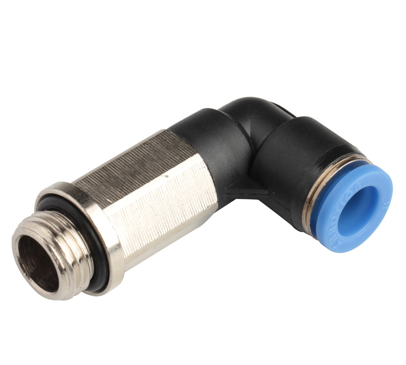 Xhnotion - Pneumatic Push in Extended Male Elbow BSPP Thread Air Hose Fitting with 100% Tested