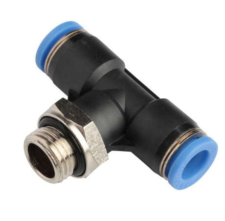 Xhnotion - Pneumatic Push in Male Tee BSPP Thread Air Hose Fitting with 100% Tested