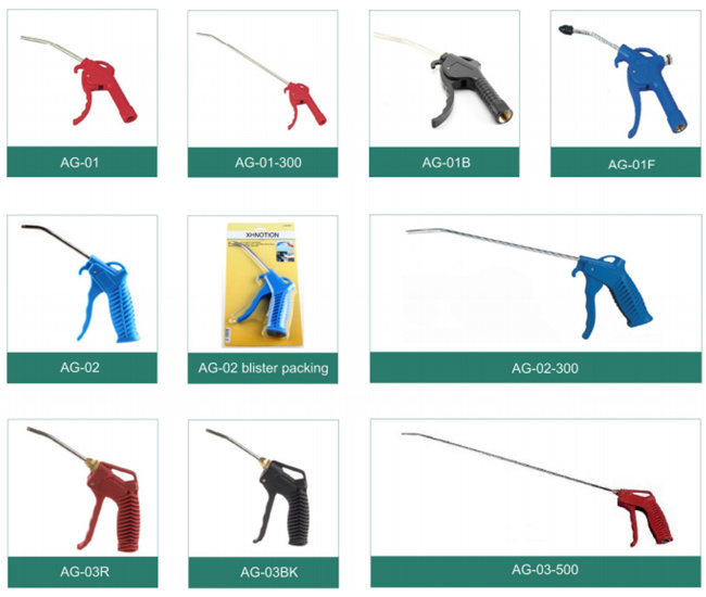 Air Blow Gun Set with 5 Interchangeable Nozzles Airgun Kits