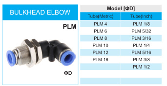 Xhnotion - Pneumatic Push in Bulkhead Elbow Air Hose Fitting with 100% Tested
