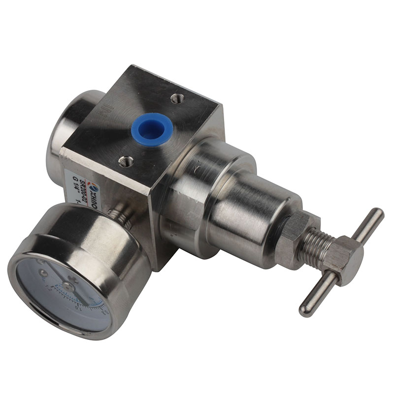 SS316 Pneumatic Stainless Steel Air Pressure Filter Treatment Unit Regulator with Gauge