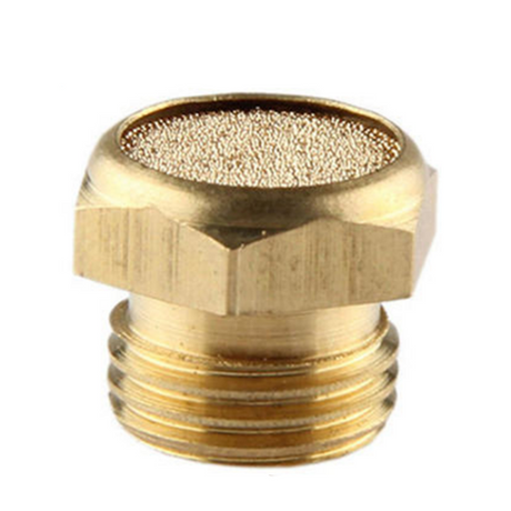 Xhnotion Yellow Brass Flat Muffler with 3/4′′ Bsp Thread