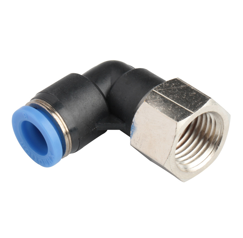 Xhnotion - Pneumatic Push in Female Elbow Air Hose Fittings with 100% Tested