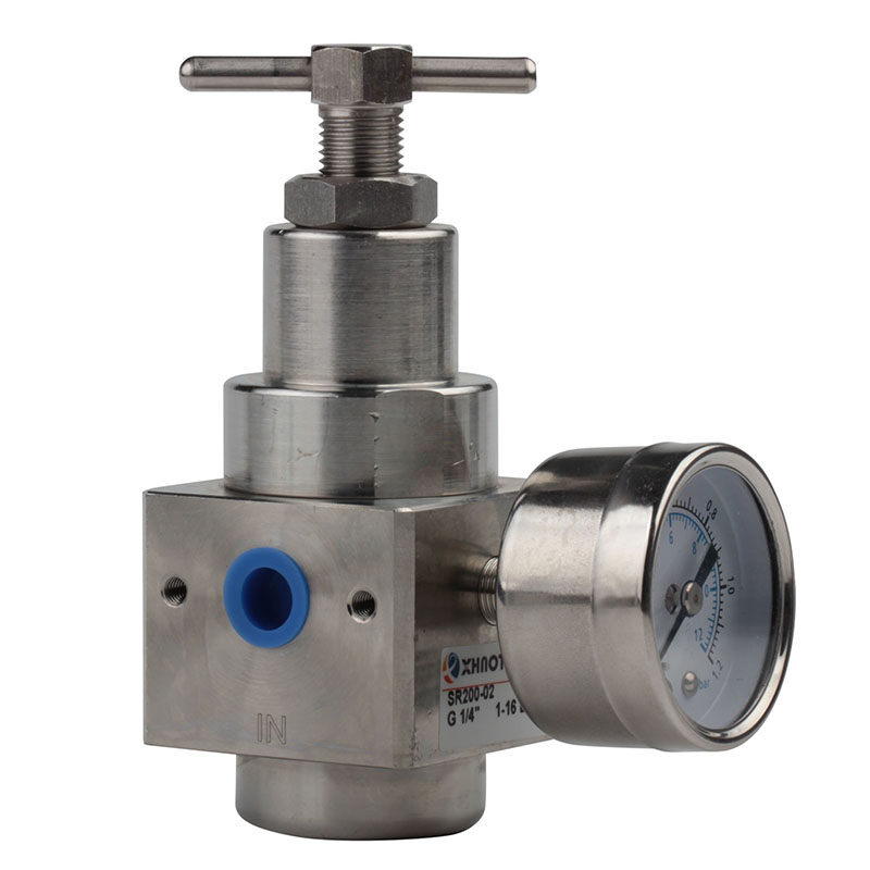 SS316 stainless steel air filter regulator treatment unit (7)