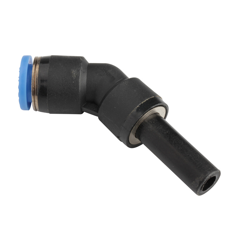 Xhnotion - Pneumatic Push in Plug in 45 Elbow Air Hose Fitting with 100% Tested