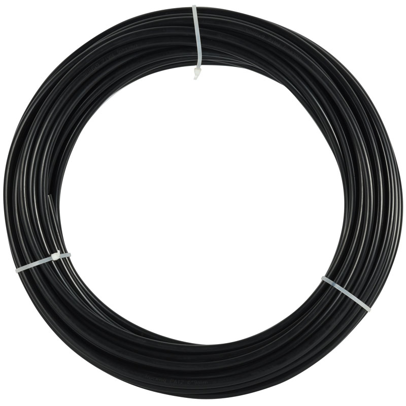 25 Meters Black Nylon PA Straight Air Tubing 