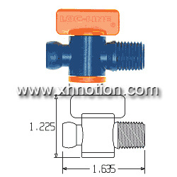 Cooling Tubes Switch Ball Valve with Male Thread