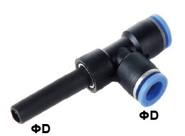 Xhnotion - Pneumatic Push in Plug in Run Tee Air Hose Fitting with 100% Tested